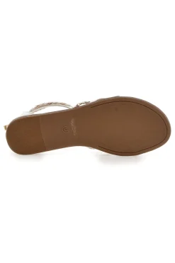 Sandali bianchi con intrecci effetto corda Me & Me 1668-ME u0026 ME Clearance