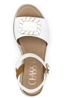 Sandali bianchi con platform 19236-PITTARELLO CLASS
