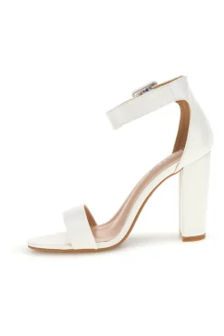 Sandali bianchi con tacco alto e cinturino CV98111-FIRST LADY Outlet