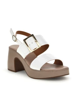 Sandali Bianchi con tacco e fibbia MK3935435-PITTARELLO LOOK Discount