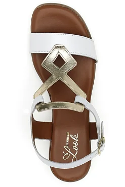 Sandali Bianchi con Tomaia in Pelle 244295-PITTARELLO LOOK Discount