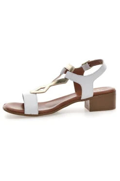 Sandali Bianchi con Tomaia in Pelle 244295-PITTARELLO LOOK Discount