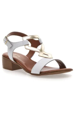 Sandali Bianchi con Tomaia in Pelle 244295-PITTARELLO LOOK Discount