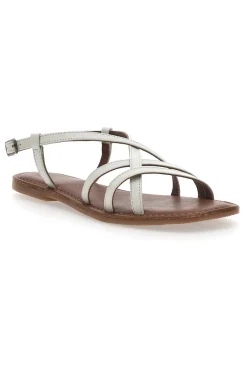 Sandali Bianchi con Tomaia Incrociata A99361102-PITTARELLO SUN Online