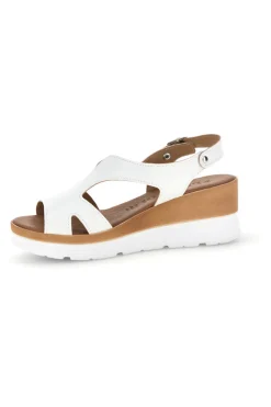 Sandali bianchi con zeppa made in Italy 11074113-PLOCADI Sale