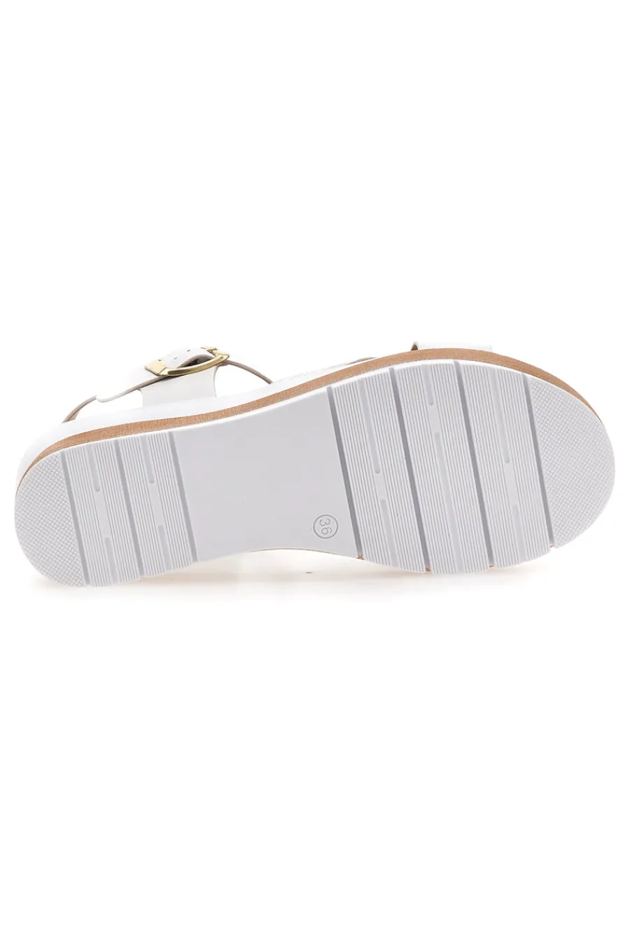 Sandali bianchi e argento con plantare comfort 402-BIO UP Best