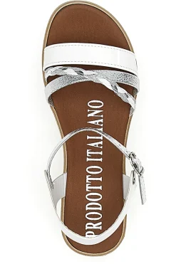 Sandali Bianchi e Argento con Platform 4194-MIO TEMPO Hot