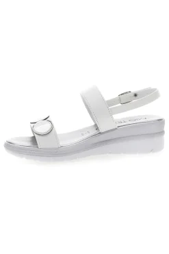 Sandali Bianchi e Argento con Platform 2482-MIO TEMPO New