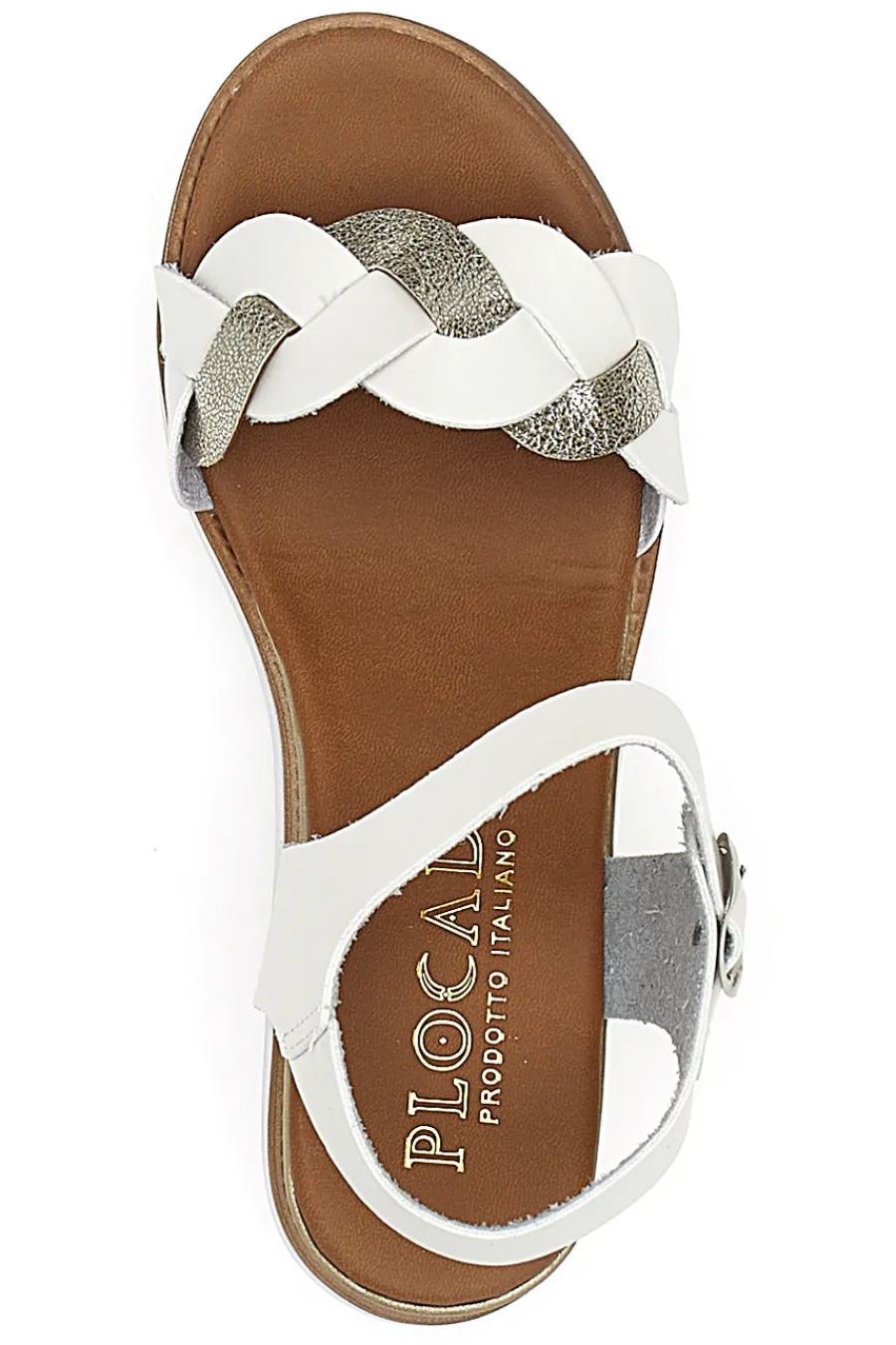 Sandali Bianchi e Platino Con Platform 4,5 cm 3007-PLOCADI