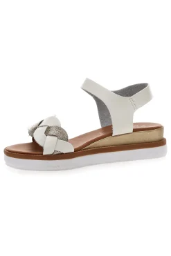 Sandali Bianchi e Platino Con Platform 4,5 cm 3007-PLOCADI