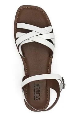 Sandali Bianchi In Vera Pelle A99311102-PITTARELLO SUN Online