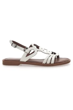 Sandali Bianchi In Vera Pelle A6440102-PITTARELLO SUN Discount