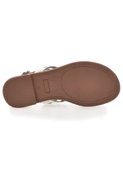Sandali Bianchi In Vera Pelle A6440102-PITTARELLO SUN Discount