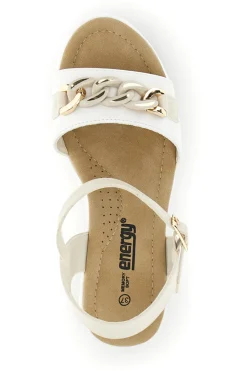 Sandali catena oro zeppa cinturino regolabile E486-ENERGY
