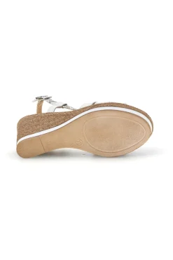 Sandali bianco Made in Italy con tomaia in pelle MK3226228-PITTARELLO LOOK Online