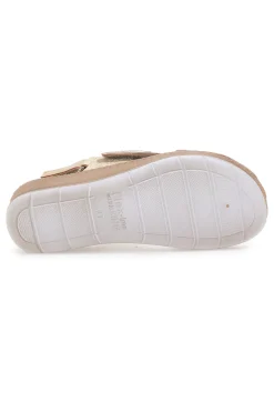 Sandali Blu con Fascia a Velcro e Sottopiede in Pelle 61 FC-INBLU Online