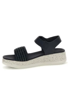 Sandali blu con fascia intrecciata suola comfort Bza9052612-PLOCADI