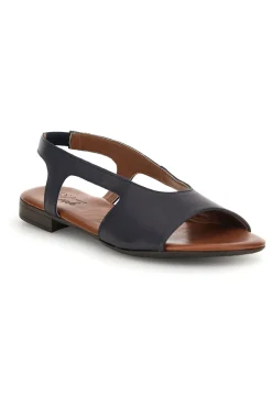 Sandali blu con tomaia in vera pelle 225620-PITTARELLO LOOK
