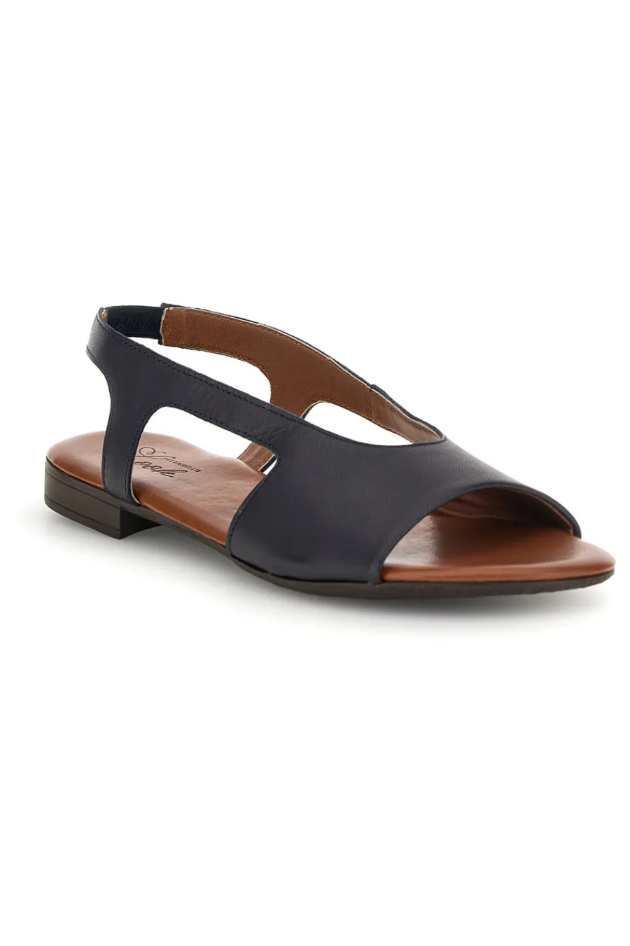 Sandali blu con tomaia in vera pelle 225620-PITTARELLO LOOK