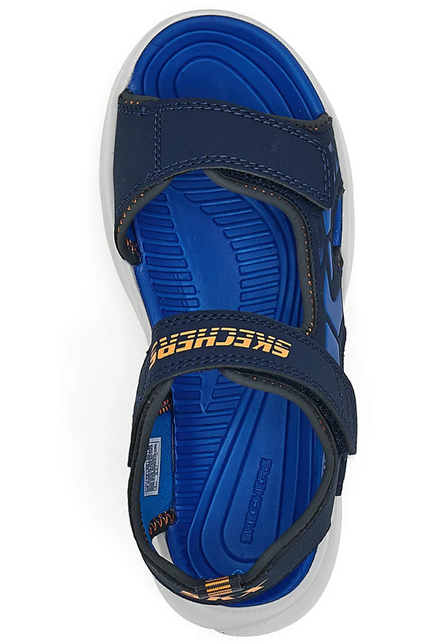 Sandali Blu In Tessuto Skechers Razor Splash Aqua Buddies