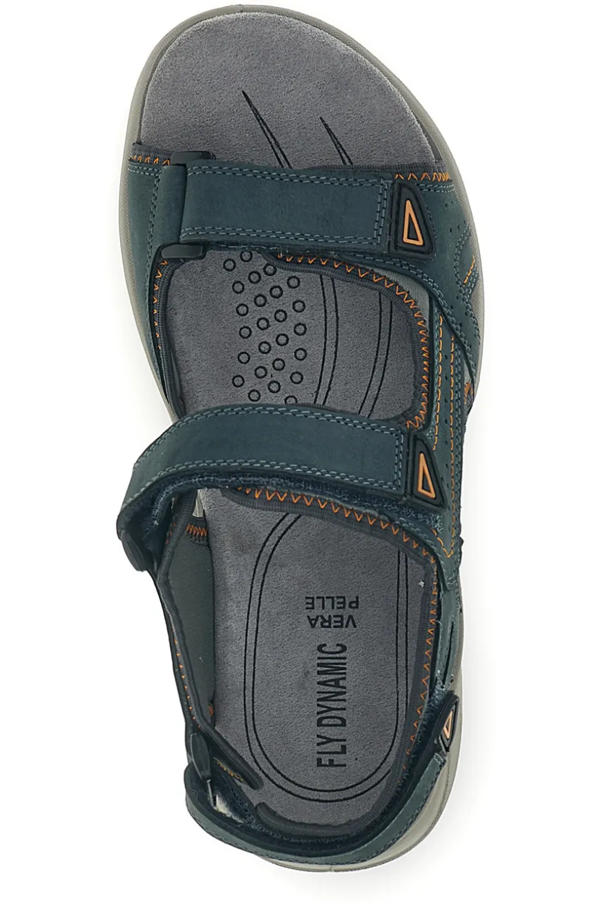 Sandali Blu in vera pelle Fly Dinamic FD505 da Uomo | Pittarello