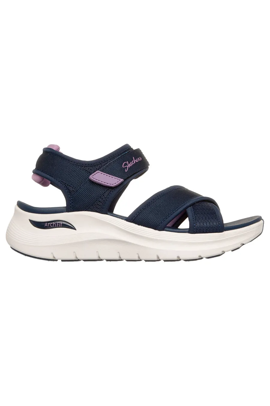 Sandali blu navy con fasce incrociate regolabili ARCH FIT 2.0 SANDAL FEELIN' BRIGHT-SKECHERS New