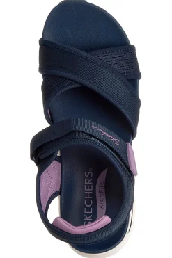 Sandali blu navy con fasce incrociate regolabili ARCH FIT 2.0 SANDAL FEELIN' BRIGHT-SKECHERS New
