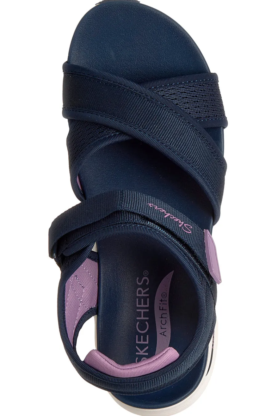 Sandali blu navy con fasce incrociate regolabili ARCH FIT 2.0 SANDAL FEELIN' BRIGHT-SKECHERS New