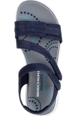 Sandali blu con fasce regolabili BAYSHORE BASIC NECESSITY-SKECHERS Clearance