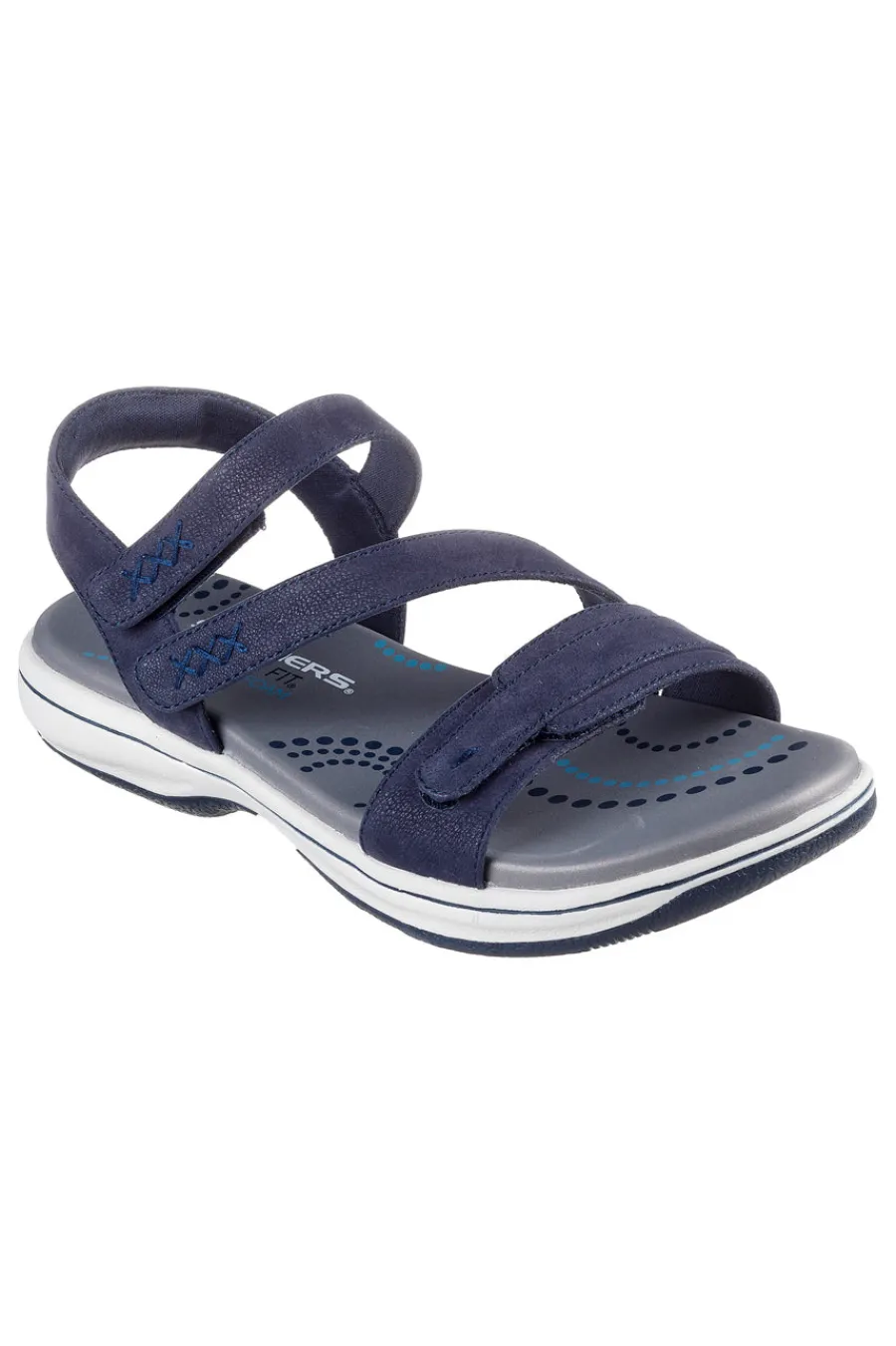 Sandali blu con fasce regolabili BAYSHORE BASIC NECESSITY-SKECHERS Clearance