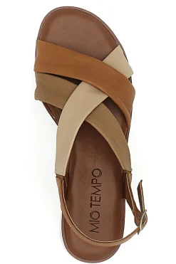 Sandali con Tomaia a Fascia In Vera Pelle 24A030-MIO TEMPO Online