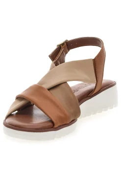 Sandali con Tomaia a Fascia In Vera Pelle 24A030-MIO TEMPO Online