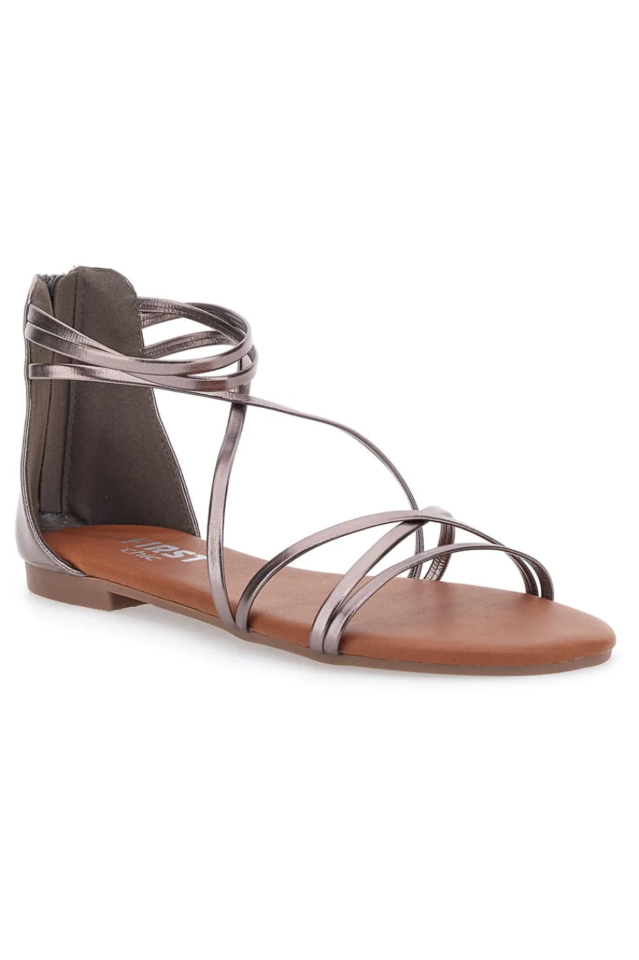 Sandali Bronzo Con Suola Flat 1211-THE FIRST CHIC Sale