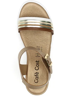 Sandali Bronzo con Zeppa e cinturino Cafè Cost 1144099-CAFÈ COST Online