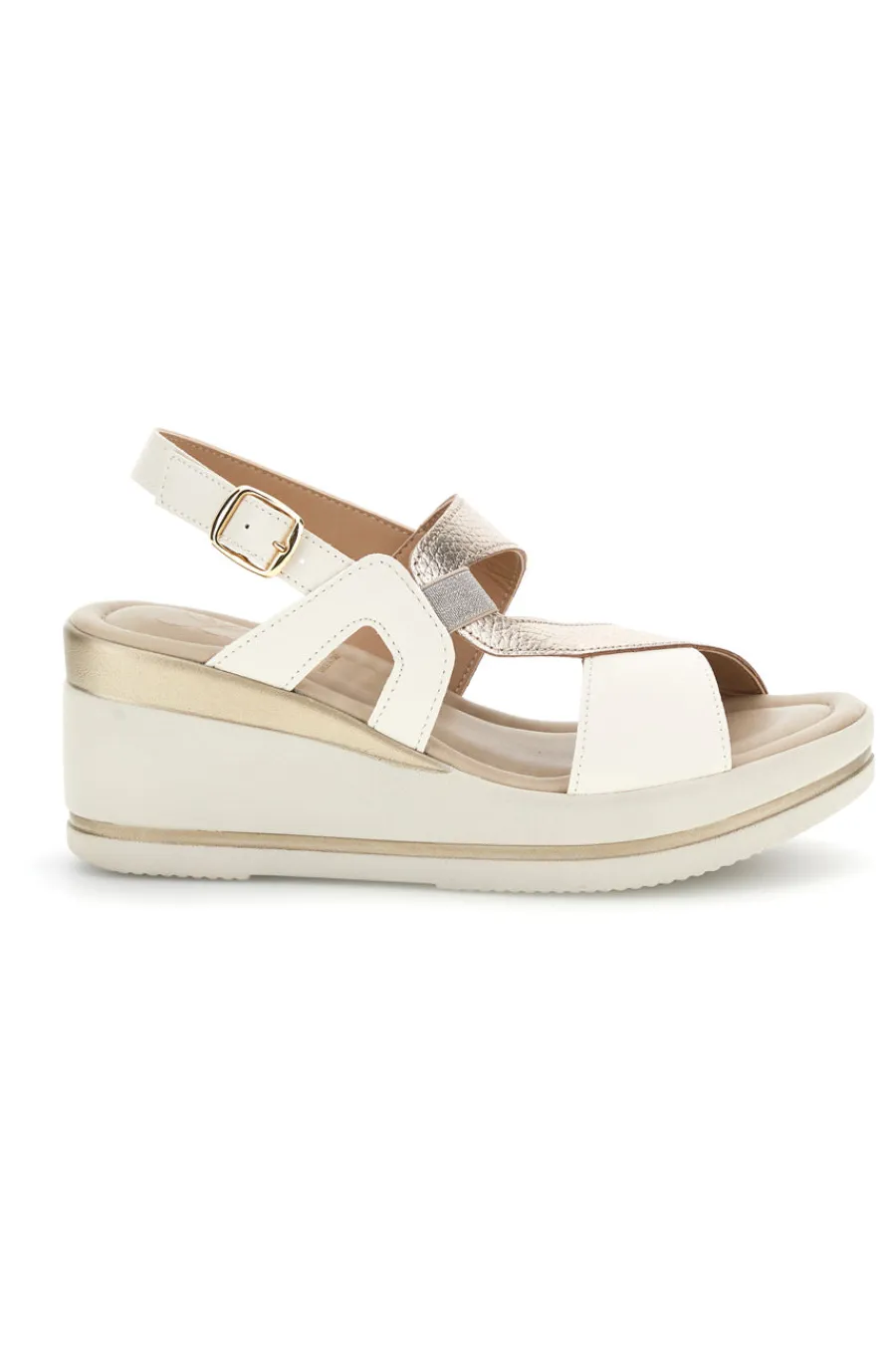 Sandali burro champagne con zeppa MK3313258-PITTARELLO LOOK Sale