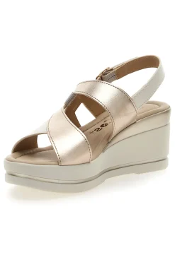 Sandali Champagne con Zeppa 7cm MK3313258-PITTARELLO LOOK Hot