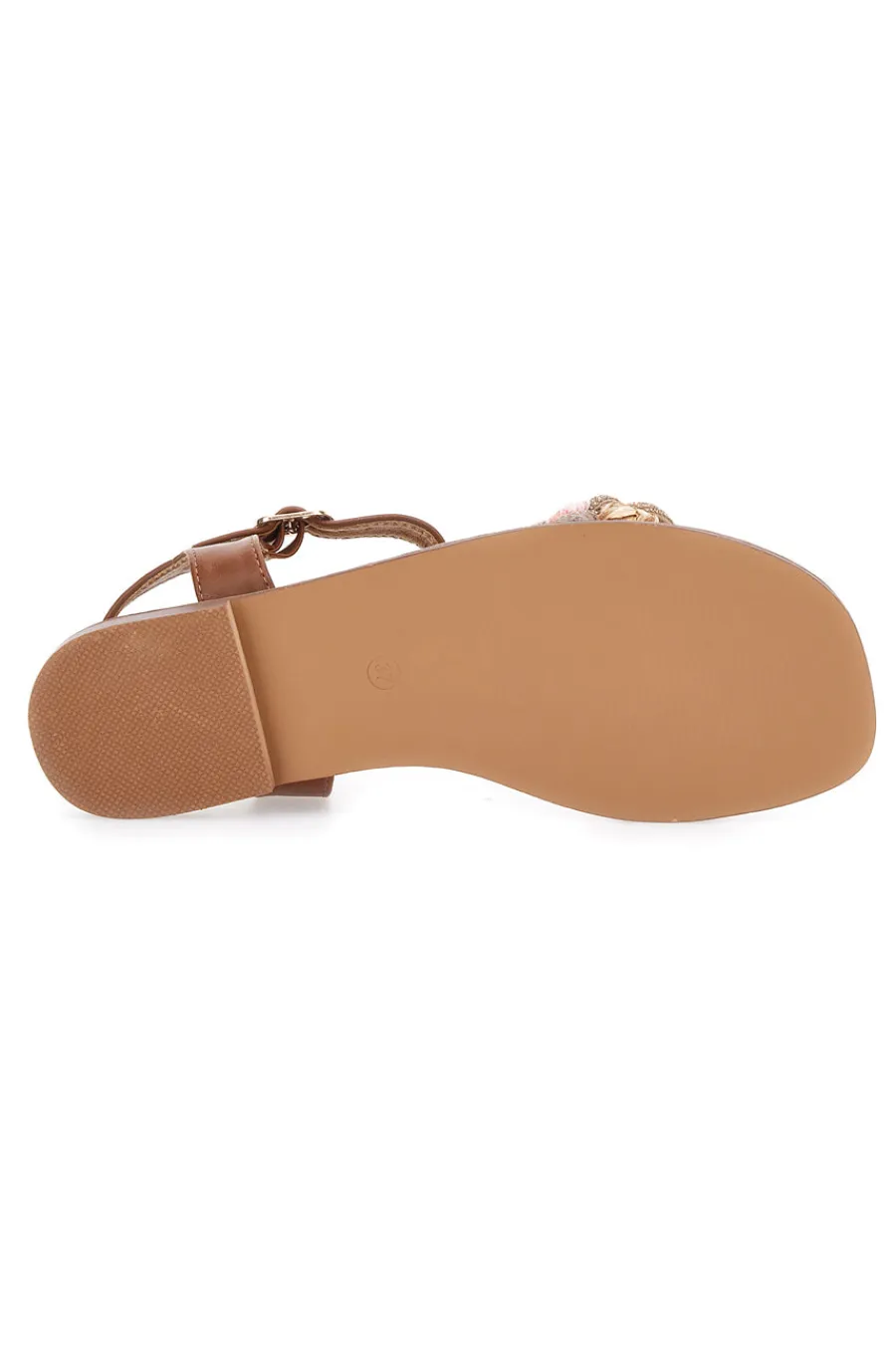 Sandali Cognac con Treccia 92119-THE FIRST Best