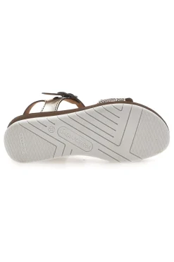 Sandali color platino con plantare comfort 8068C-LINEA COMODA Clearance