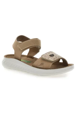 Sandali con Chiusura in Velcro Beige J533338-ECO BIO New