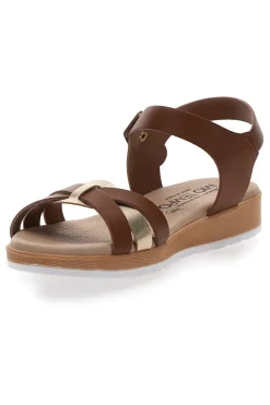Sandali con cinturino marroni LR253229-MIO TEMPO Online