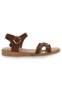 Sandali con cinturino marroni LR253229-MIO TEMPO Online
