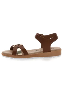 Sandali con cinturino marroni LR253229-MIO TEMPO Online