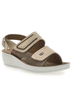 Sandali con Cinturino Slingback Taupe J532414-ECO BIO Best