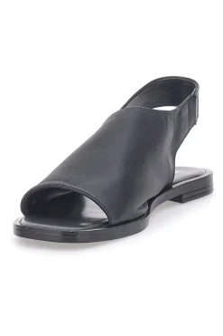 Sandali con Fascia in Pelle Nera e Elastico Posteriore 184987-PITTARELLO FOCUS Best