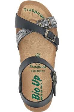 Sandali con Fibbie Neri 22310-BIO UP Best