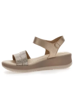 Sandali con Platform Gold 543139-MIO TEMPO Discount