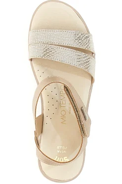 Sandali con Platform Gold 543139-MIO TEMPO Discount