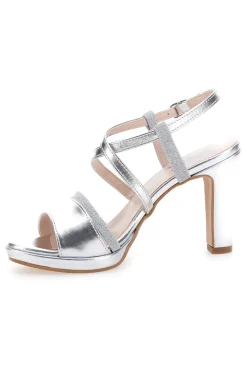 Sandali con Tacco argento 114-PITTARELLO LOVE New