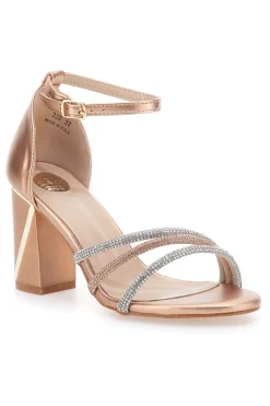 Sandali con tacco dorati e strass 233-LE HAVRE PARIS Sale