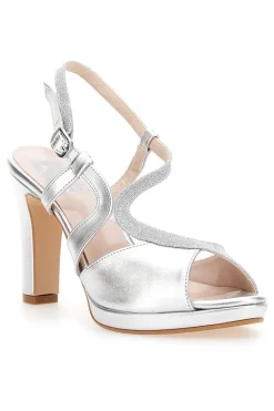 Sandali con tacco 4580 Argento-PITTARELLO LOVE Hot